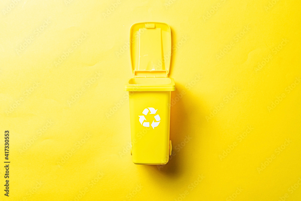 Bin icon. Container for disposal garbage waste and save environment