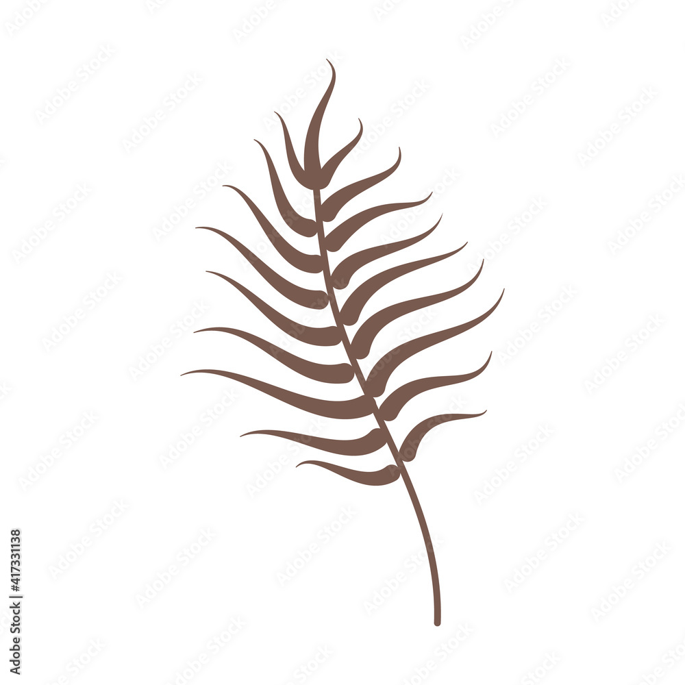 Twig silhouette isolated on white background Twig silhouette isolated on white background