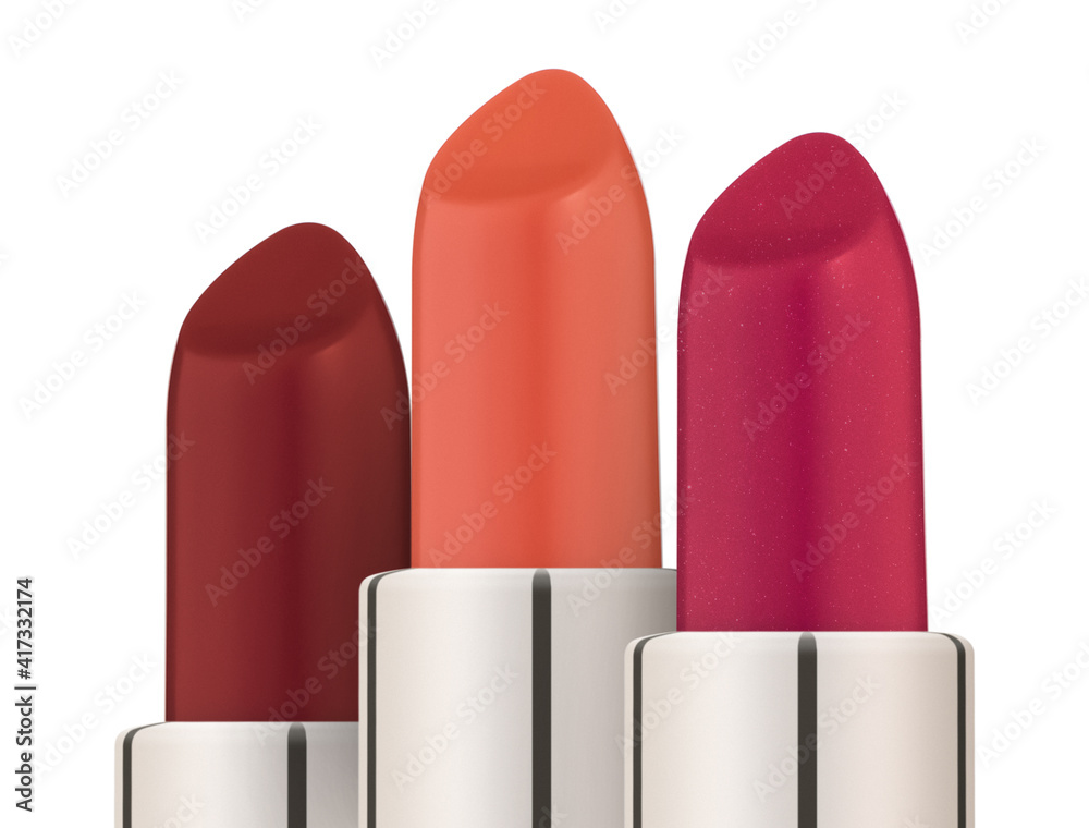 Group of colored lipsticks, close-up Group of colored lipsticks, close-up