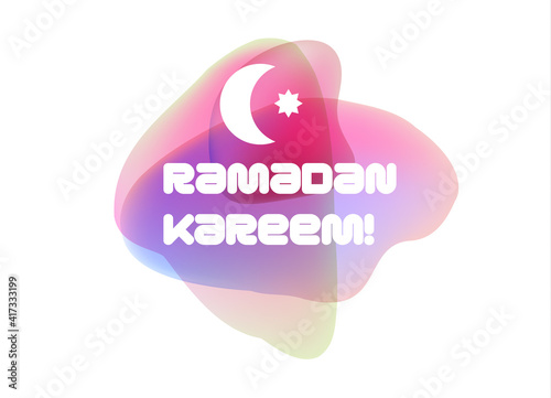 Poster for muslim religion holiday. Vector illustration.