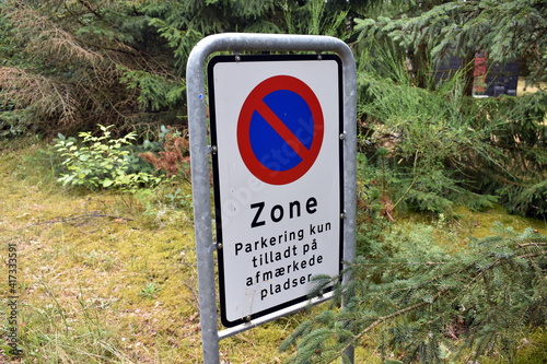 street sign in Marilyst, Falster, Denmark