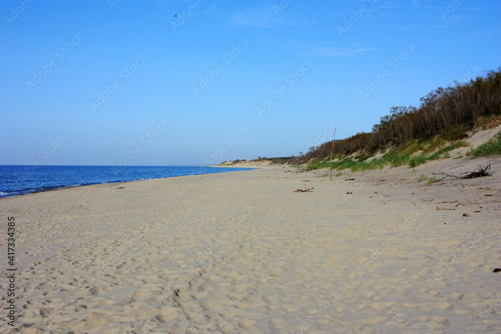 Sandy coast of the Baltic Sea