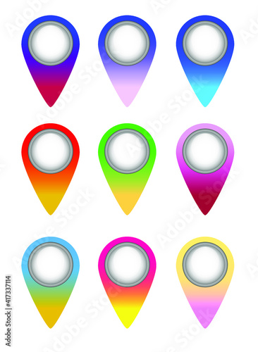 Free Download Map pointer. Isolated on white background. Vector image.  - GFXLoad