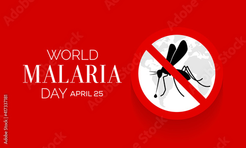 World Malaria Day is an international observance commemorated every year on April 25th and recognizes global efforts to control malaria. Vector illustration.