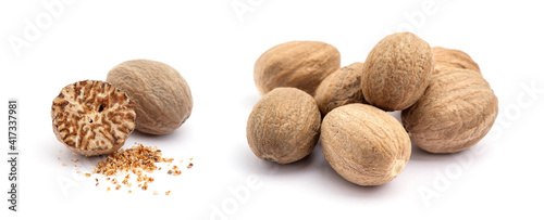 nutmeg isolated on white background