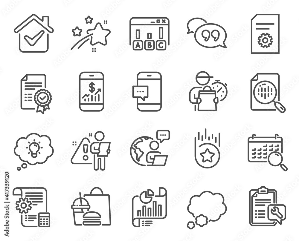 Technology icons set. Included icon as File settings, Survey results, Energy signs. Settings blueprint, Spanner, Certificate symbols. Smartphone message, Report document, Quote bubble. Vector Technology icons set. Included icon as File settings, Survey results, Energy signs. Settings blueprint, Spanner, Certificate symbols. Smartphone message, Report document, Quote bubble. Vector