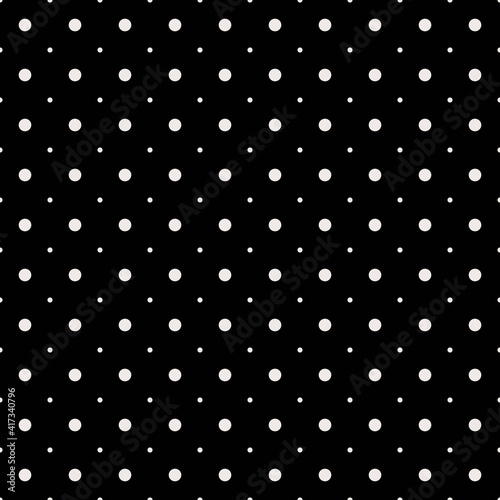 Small dots pattern. Vector pattern. Black background. Polka Dot Pattern.