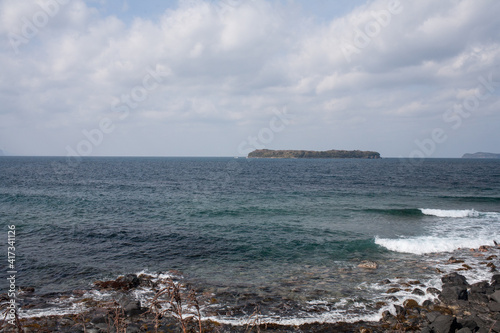 萩市から日本海を望む