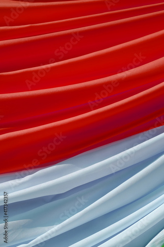 red curtain for decorative wall photo