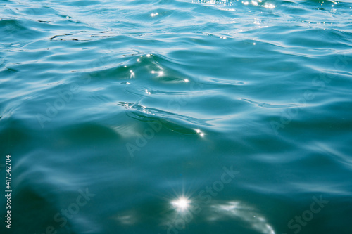 Canvas Print Blue sea water background texture