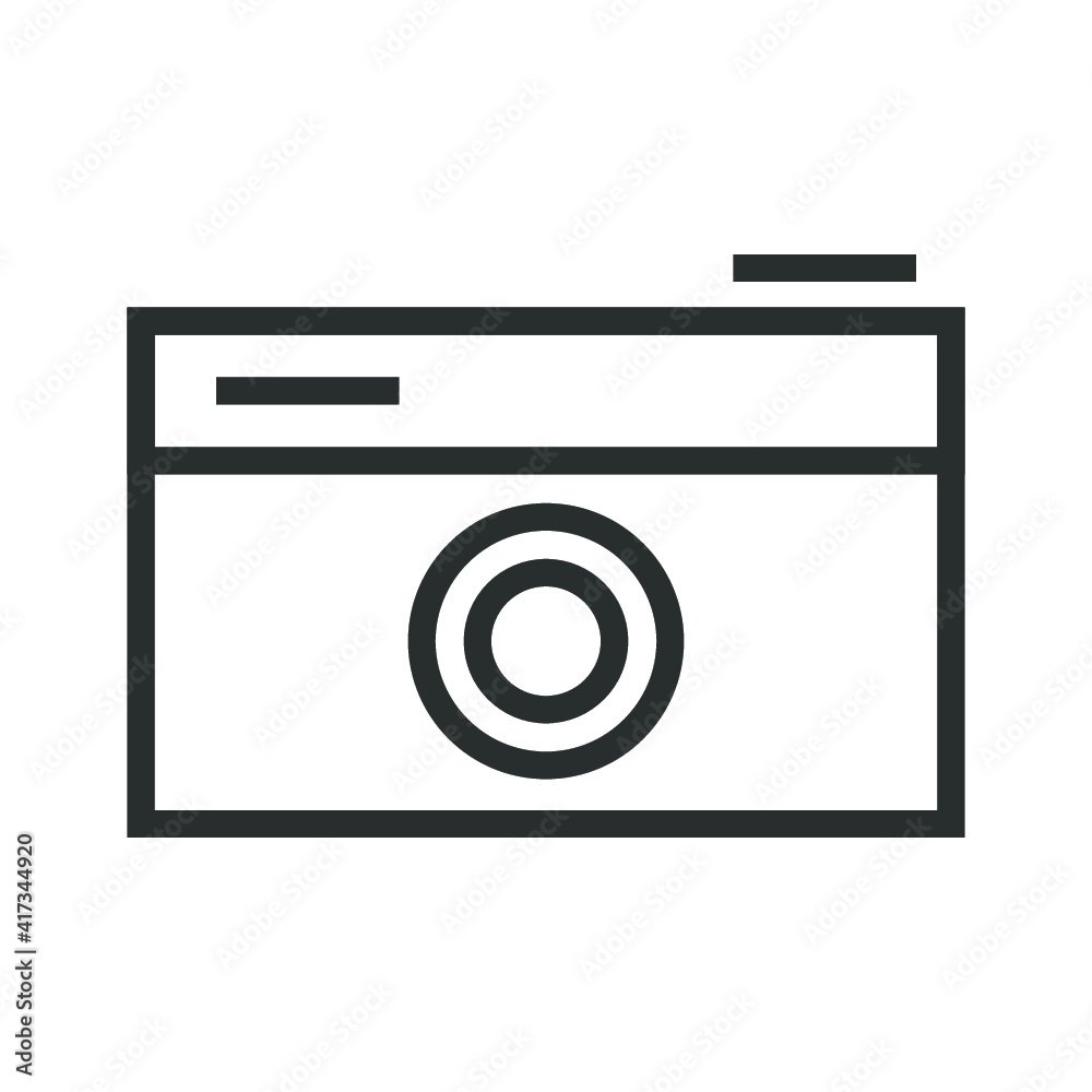 Vector illustration of travel and vocation icon on white background. Photo camera icon. Vector illustration of travel and vocation icon on white background. Photo camera icon.