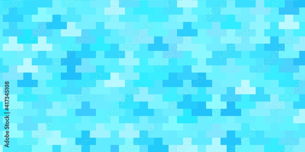 Fototapeta premium Light BLUE vector background with rectangles.