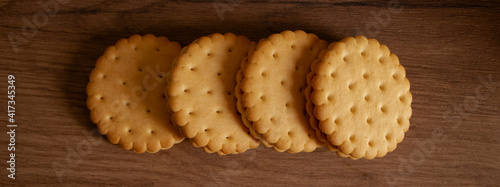 crackers on a table