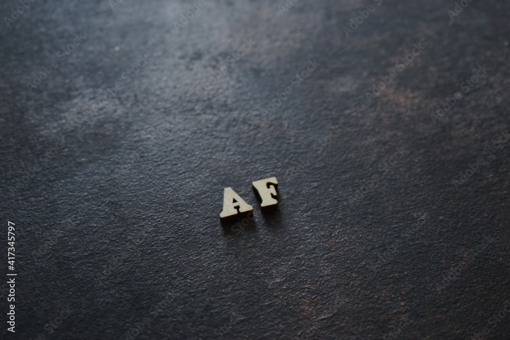 the initials of the letter AF the initials of the letter AF