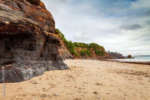 Duporth Beach near Charlestown, Cornwall photo