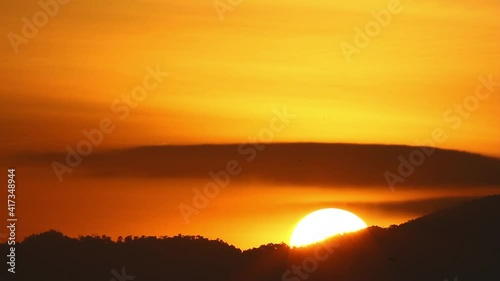 sunrise over the mountains