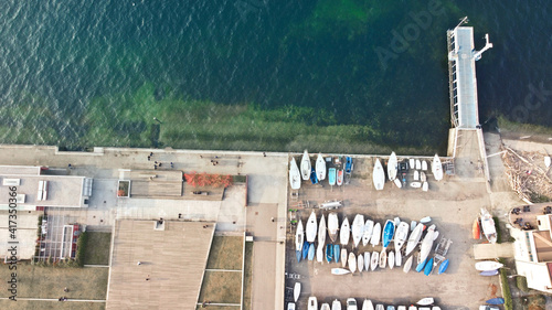 Photos harbor in luino, italy