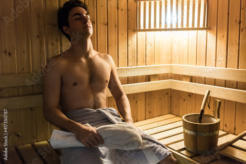 sesion en sauna