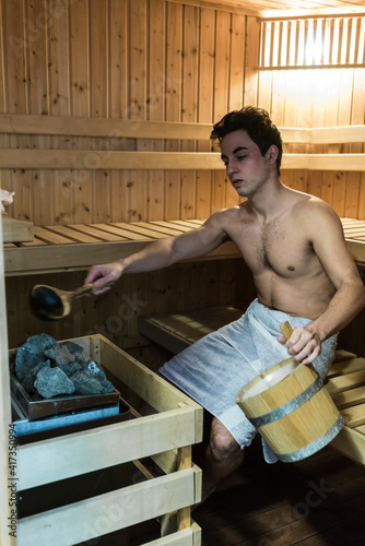 sesion en sauna