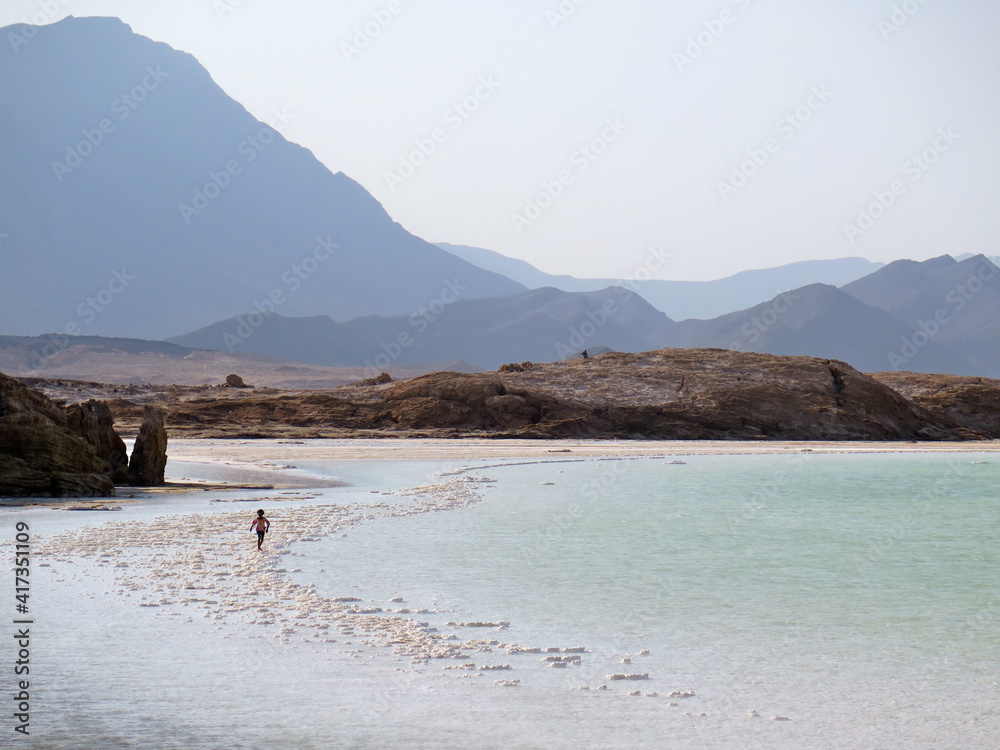 Lac Assal in Djibouti, East Africa.