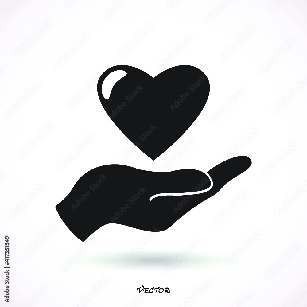 Heart in hand. Heart in hand.