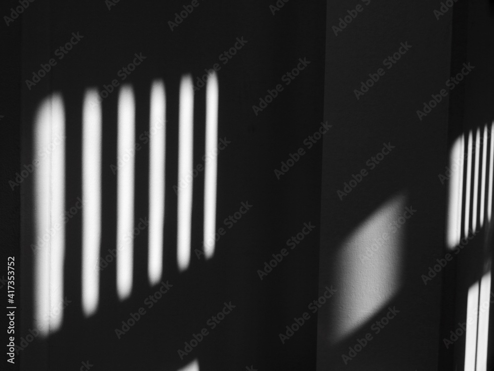shadow of window on white wall with sunlight shadow of window on white wall with sunlight