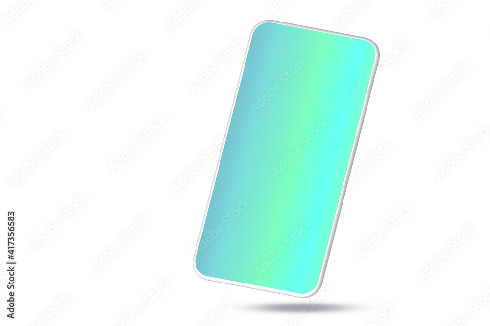 3d smartphone mockup on white background illustration 3d smartphone mockup on white background illustration