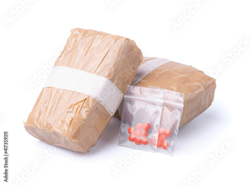 Amphetamine,substance abuse amphetamine tablets in plastic bags,Dangerous drugs