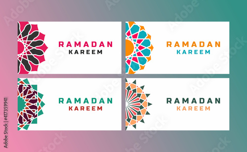 Wallpaper Mural Illustration vector graphic of Ramadan Kareem Horizontal Banner  Torontodigital.ca