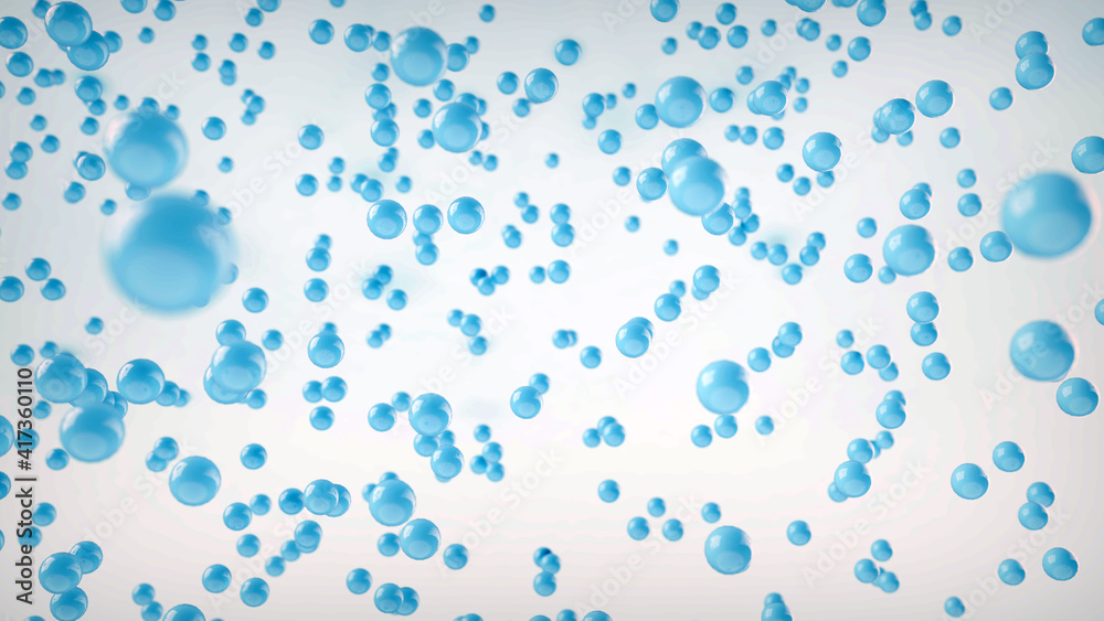 Water droplets 3d rendering on white background Water droplets 3d rendering on white background