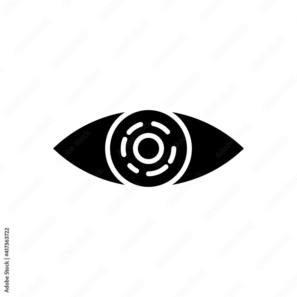 Eye virtual reality icon. simple illustration. mobile concept app line icon and web design. Editable stroke. Design template vector Eye virtual reality icon. simple illustration. mobile concept app line icon and web design. Editable stroke. Design template vector