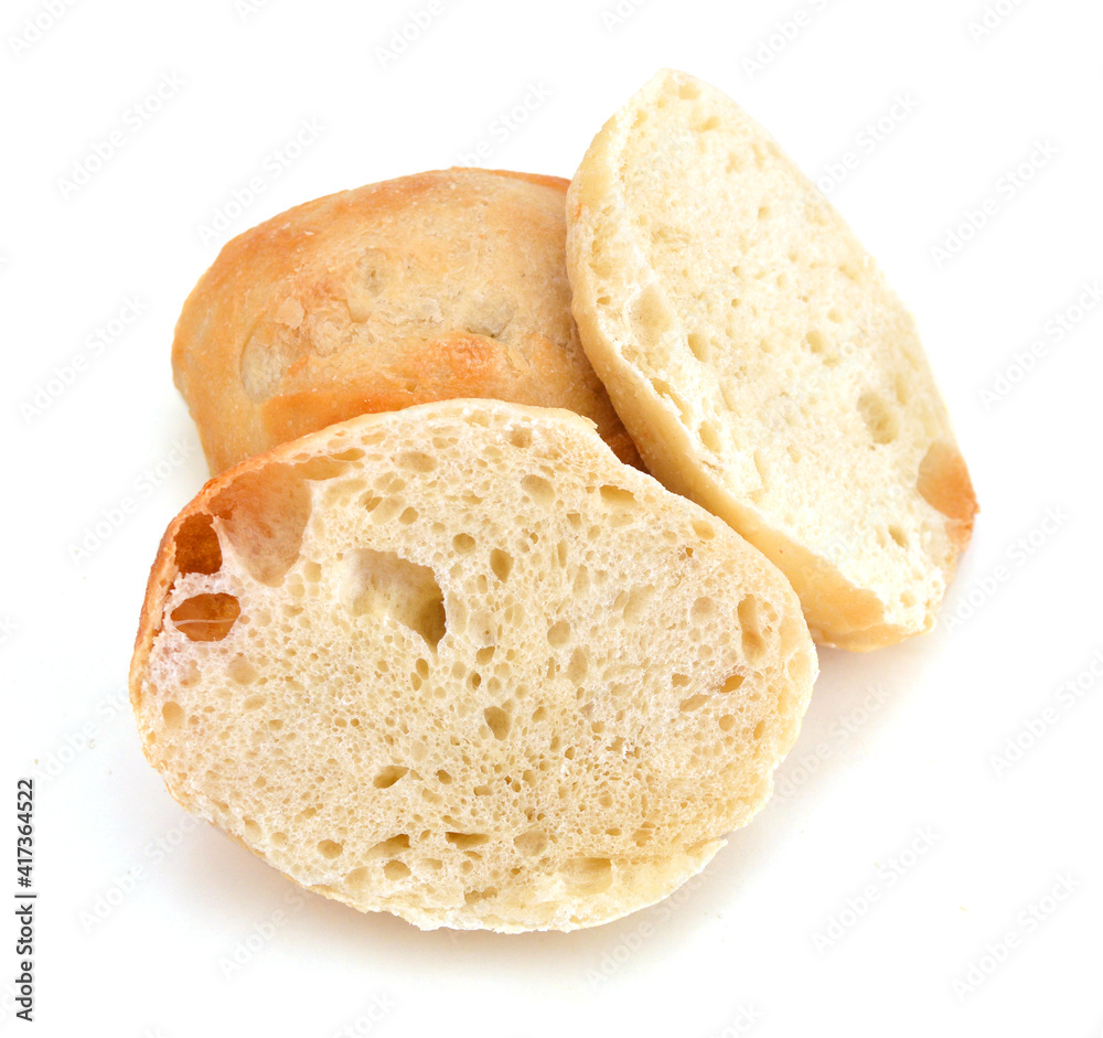 breads isolated on white