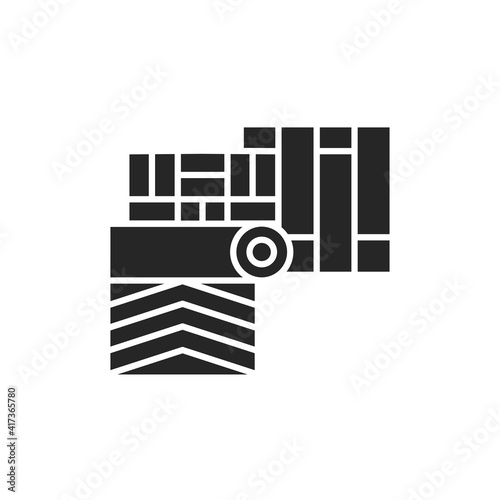 Floor coverings color line icon. Pictogram for web page, mobile app, promo.