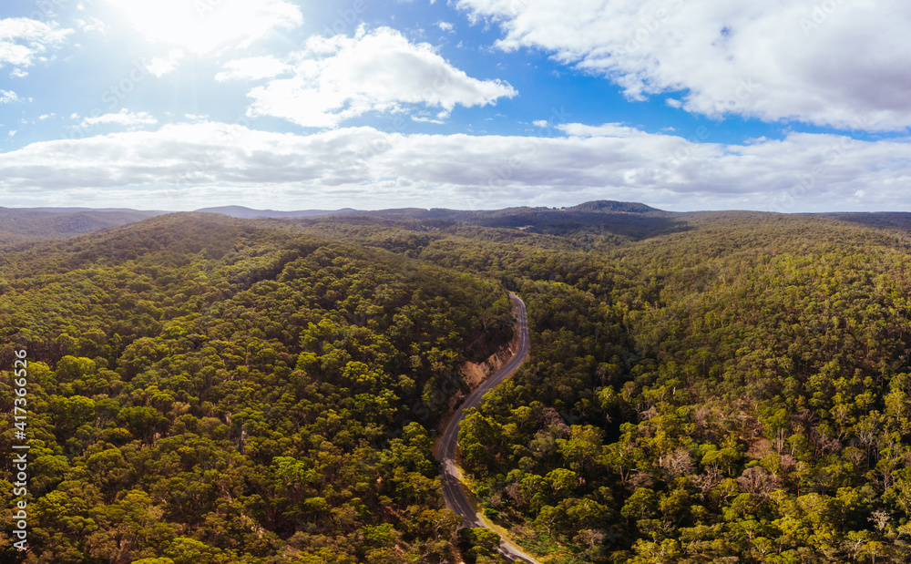 Aerial View of Blackwood in Australia