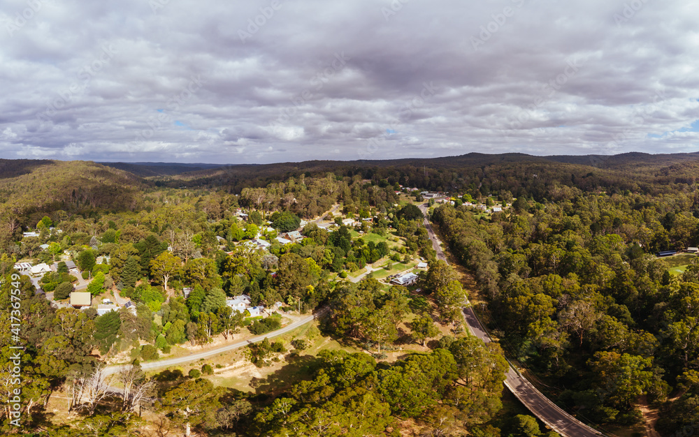 Aerial View of Blackwood in Australia