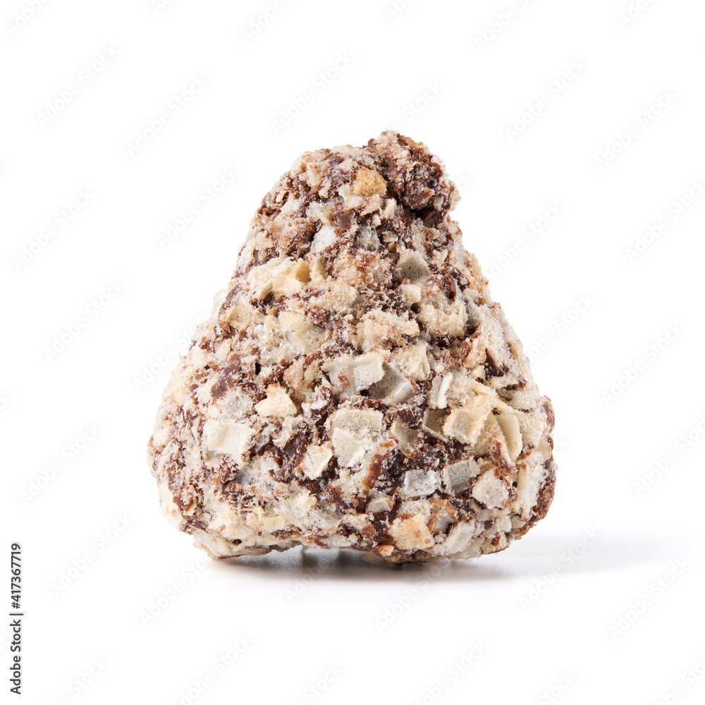 Chocolate candies on a white background. Sweets. Chocolate candies on a white background. Sweets.