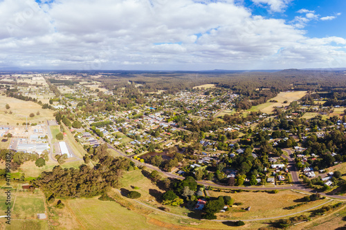 Aerial View of Trentham in Australia photo