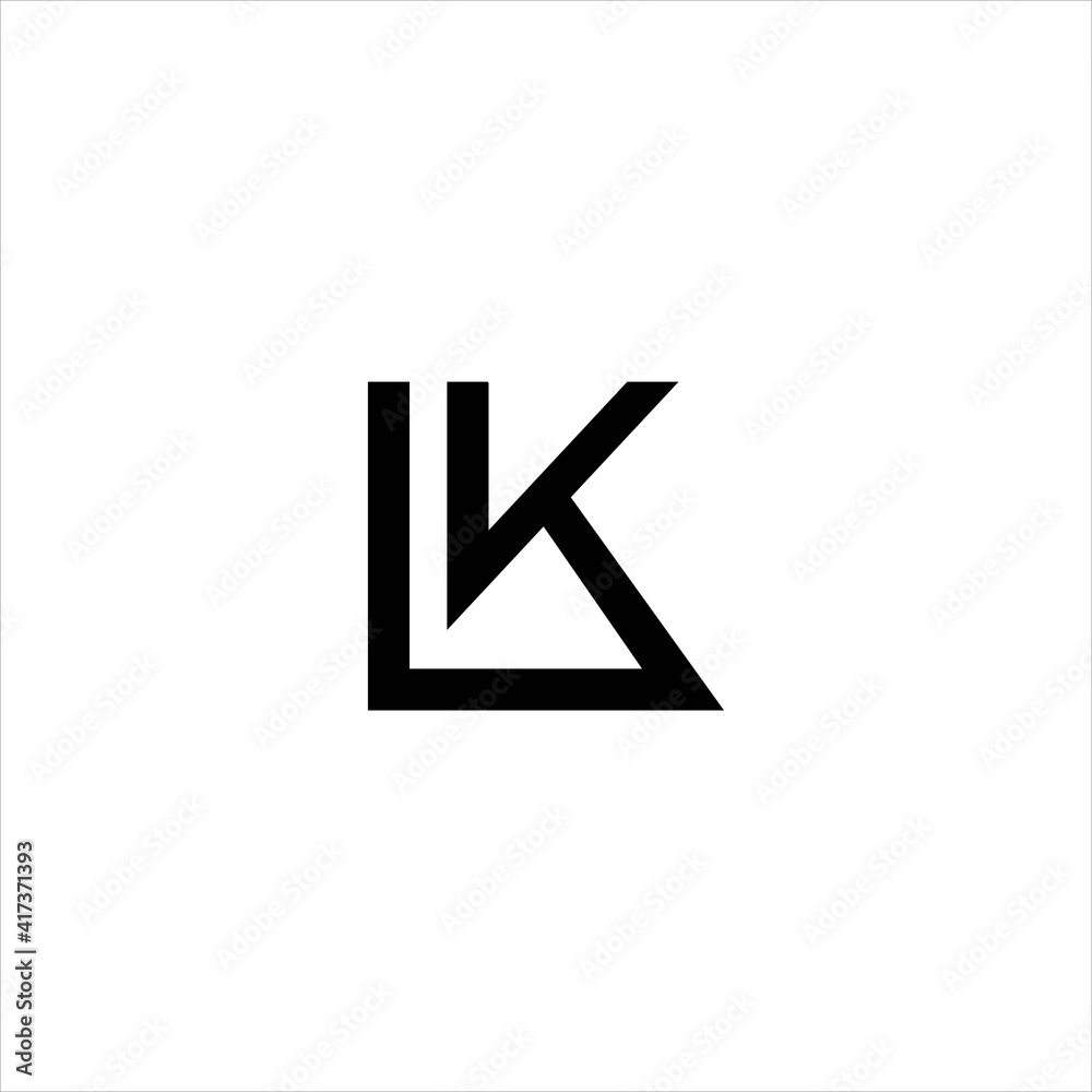initial LK logo design, abstract letter vector idea initial LK logo design, abstract letter vector idea
