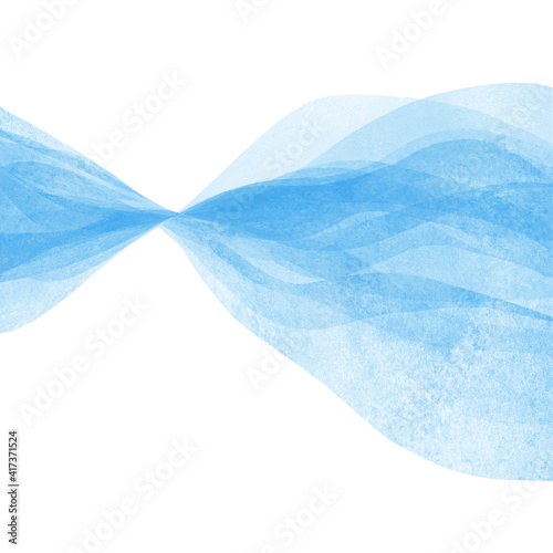 Wallpaper Mural Watercolor transparent wave light blue color background. Watercolour hand painted waves illustration Torontodigital.ca