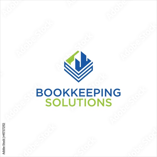 bookkeeping solution for  urban building vector