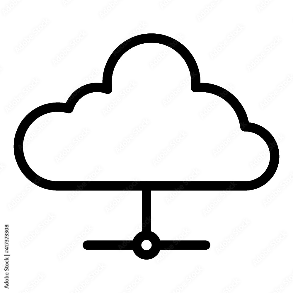 icloud icon vector