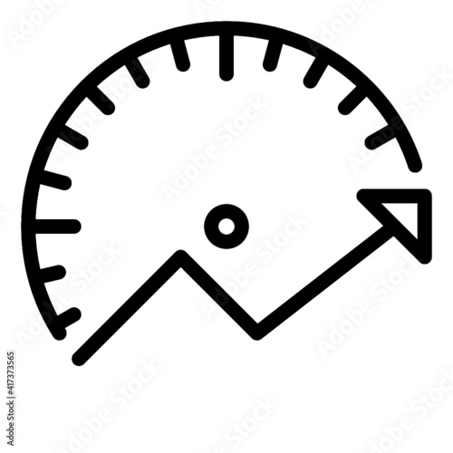 web site performance icon vector