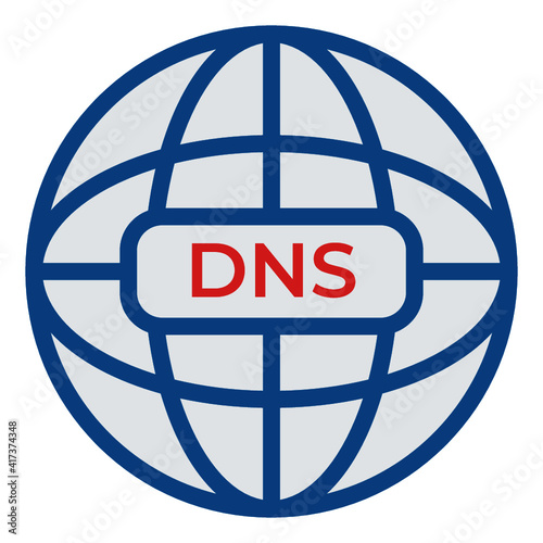 DNS icon vetor