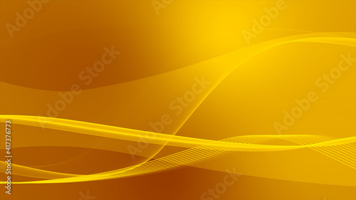 金色のデジタル波型ウェーブ背景素材
