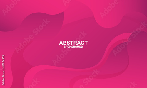 Abstract pink wave background. Dynamic shapes composition. Vector illustration