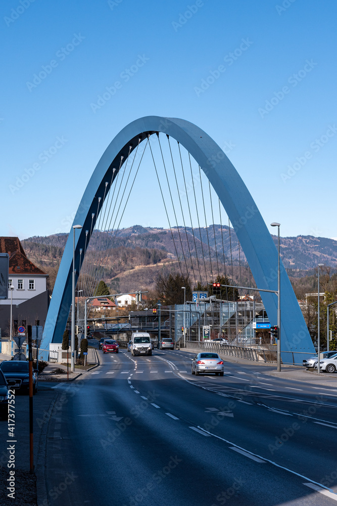Obraz premium The Europe bridge above the