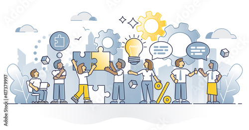 HR employee engagement and motivational work salary bonuses outline concept