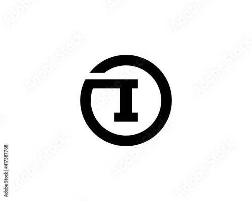 i oi io letter logo design vector template