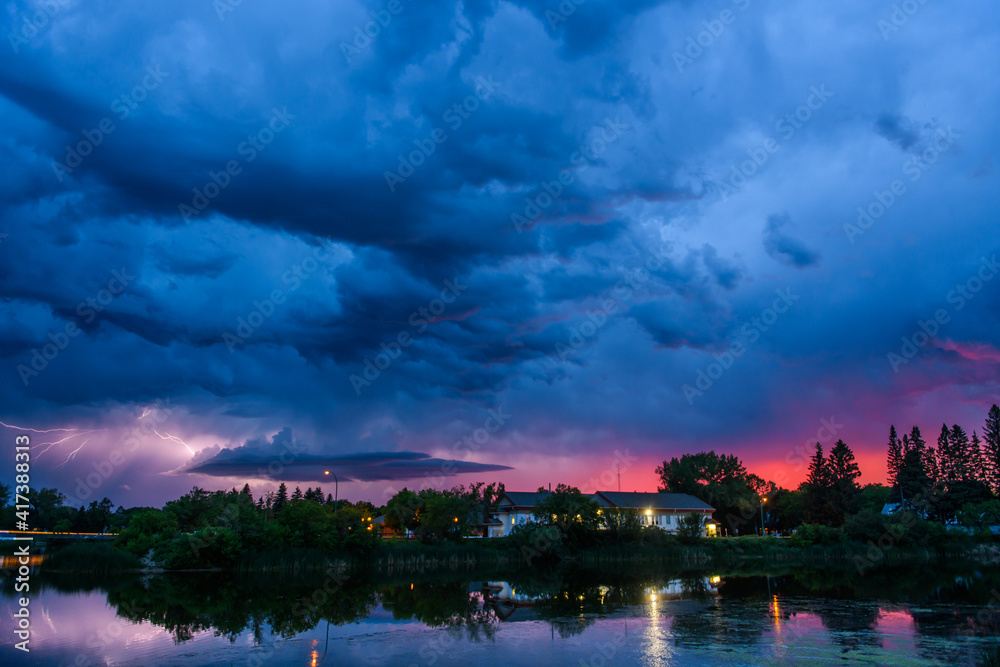 Dramatic sky with storm, Ontario, Canada Dramatic sky with storm, Ontario, Canada