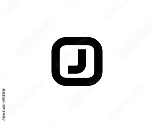 J OJ JO letter logo design vector template